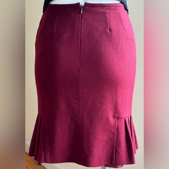 Kasper Midi Hem Pleaded both Sides Skirt 100% Wool Lined iSZ 2P Great Co… - Picture 4 of 11